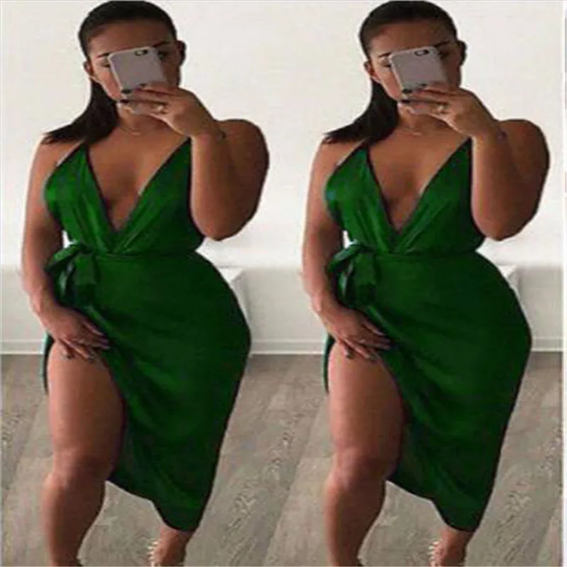 Стильное Сексуальное Женское платье без рукавов с глубоким v-образным вырезом и