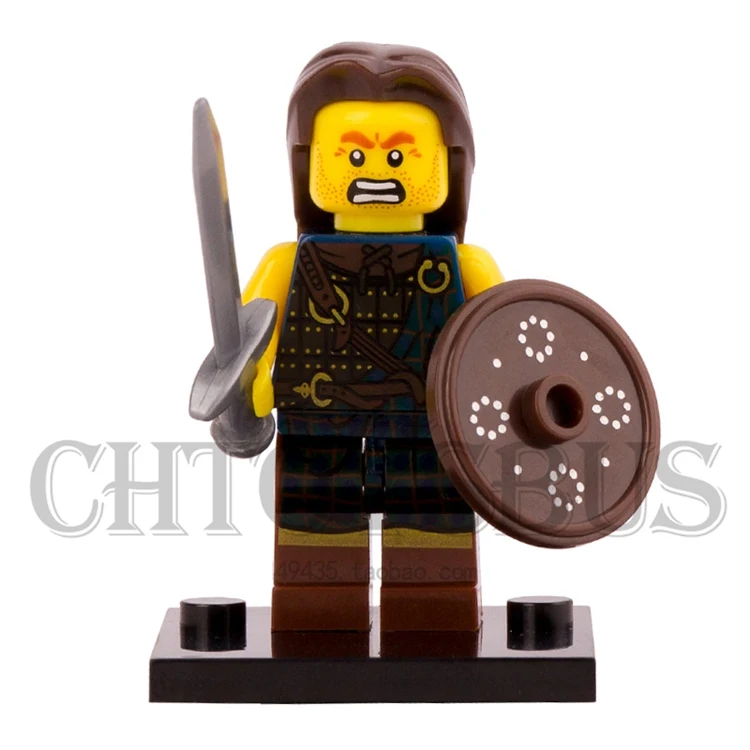 Одна распродажа 6 моделей миньфиг 8827 стрелок шотландский воин Braveheart Rob Roy minifig