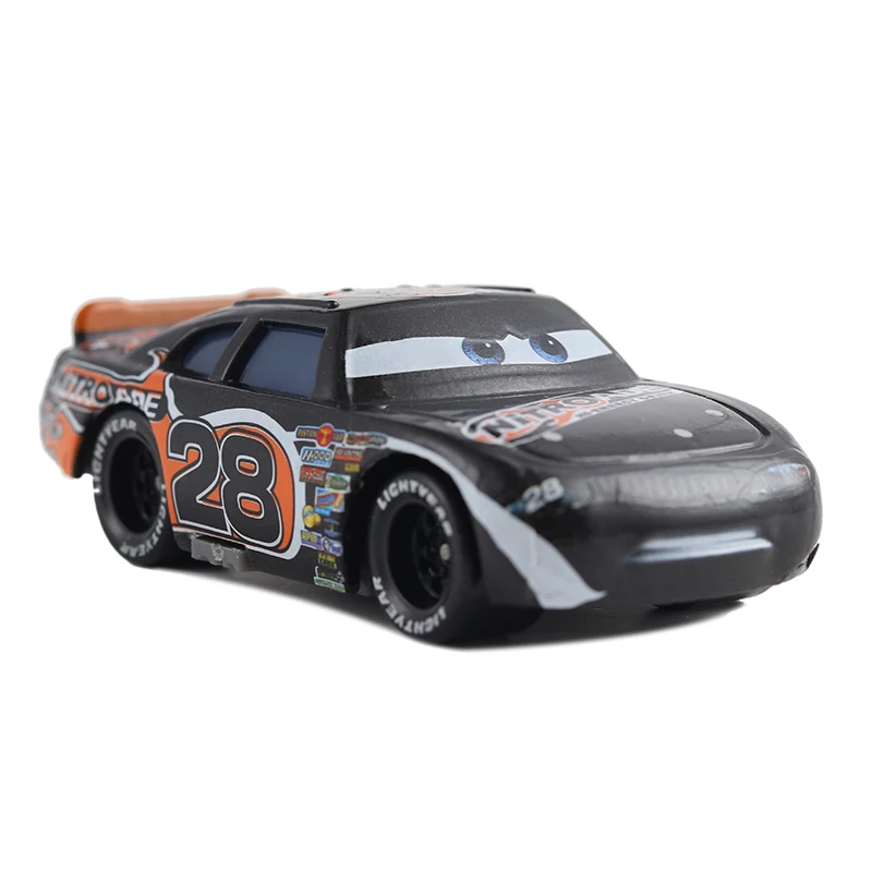 Disney Pixar Cars 3 2 No.28 Nitroade Metal Diecast Toy Car 1:55 Lightning McQueen Loose Brand New в наличии БЕСПЛАТНАЯ