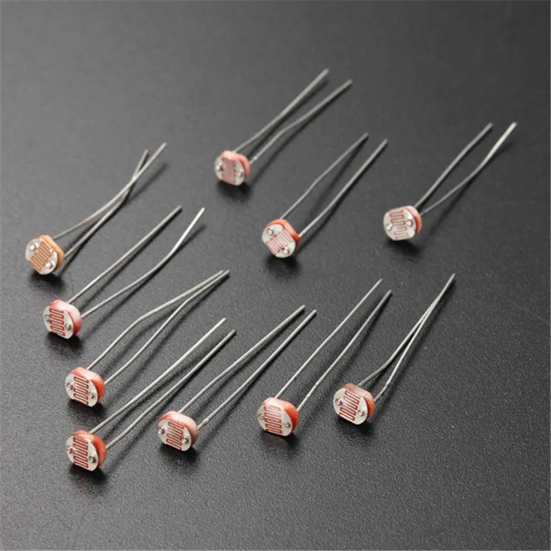 Фоторезистор GL5528 LDR фоторезистор 5 мм 150 В постоянного тока 100 мВт 10 шт.|photo resistor|ldr