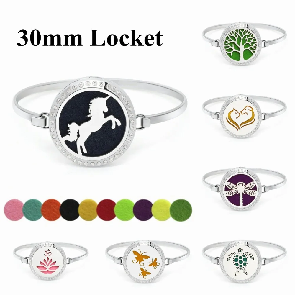 Единорог сердце 316L нержавеющая сталь горный хрусталь эфирные масла для