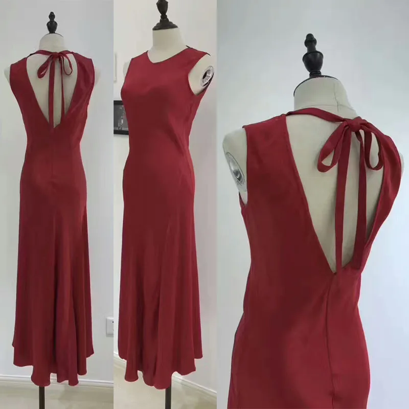 Роскошное платье макси из 100% шелка потрясающее тонкое вечернее женское ete 2017 vestidos