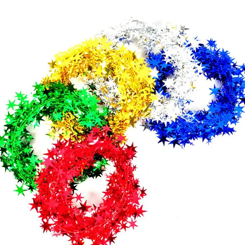 1 шт. Рождественская елка подвесная звезда Сосновая гирлянда 5 м Рождественское