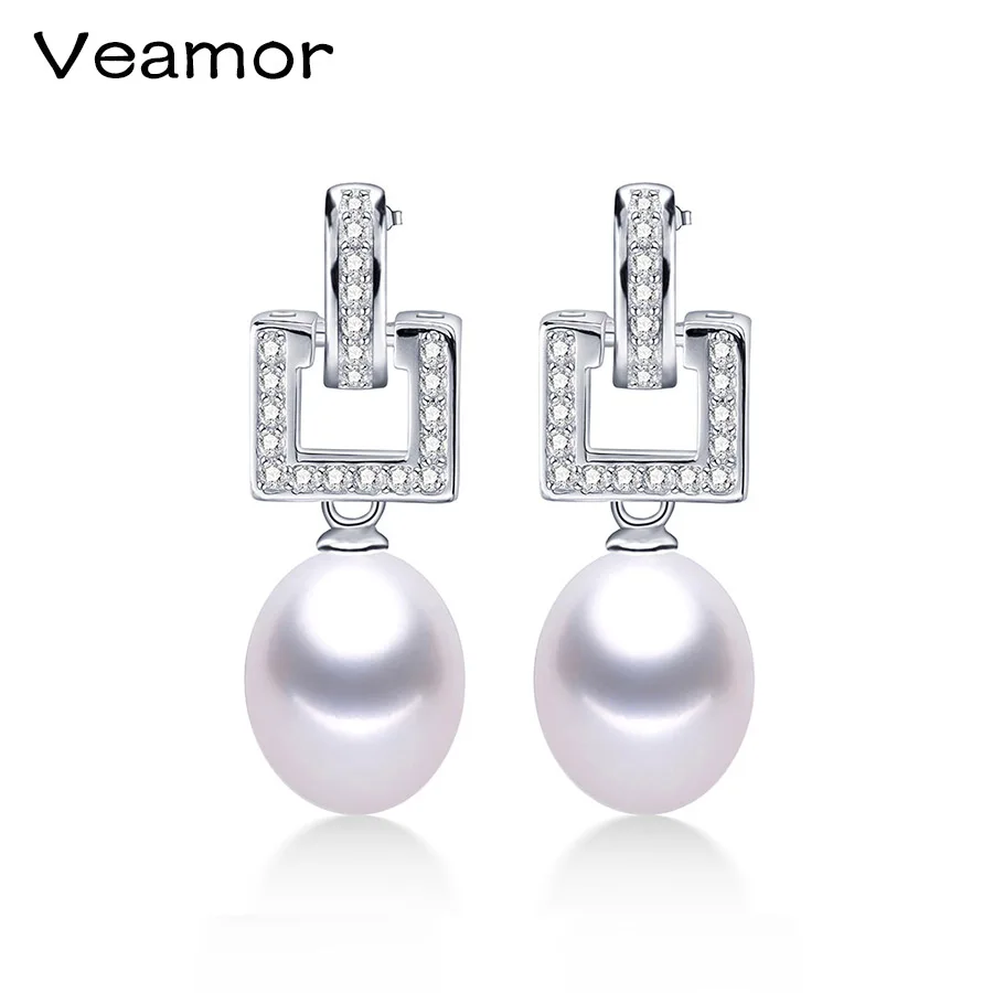 Модные ювелирные изделия жемчужные серьги 100% натуральный жемчуг серебро 925 пробы