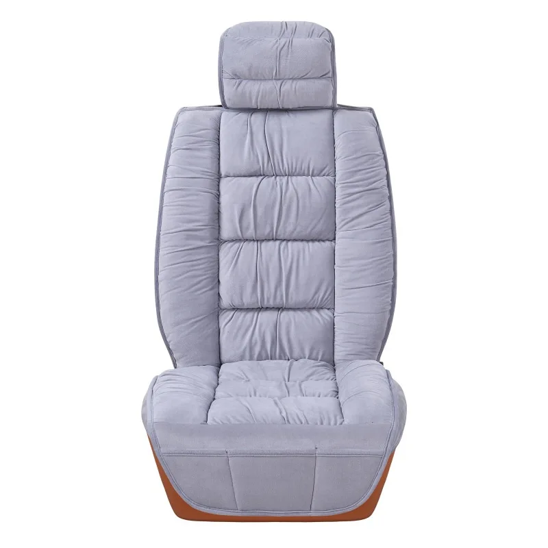 1 front Gray Авто чехлы Теплый Зимний плюш авточехлы чехол на сиденье for toyota wish camry 70 - Название цвета: 1 front Gray