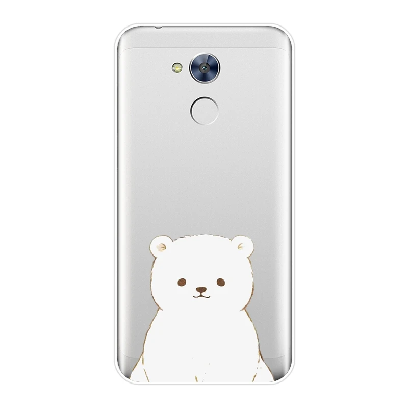 Милый силиконовый чехол для телефона Bear Penguin Kawaii Huawei Honor 6 5A 4X 5X 6X 6A мягкая задняя