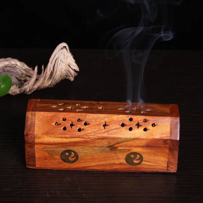 YX деревянная курильница для благовоний в виде башни Будды палисандр палочка