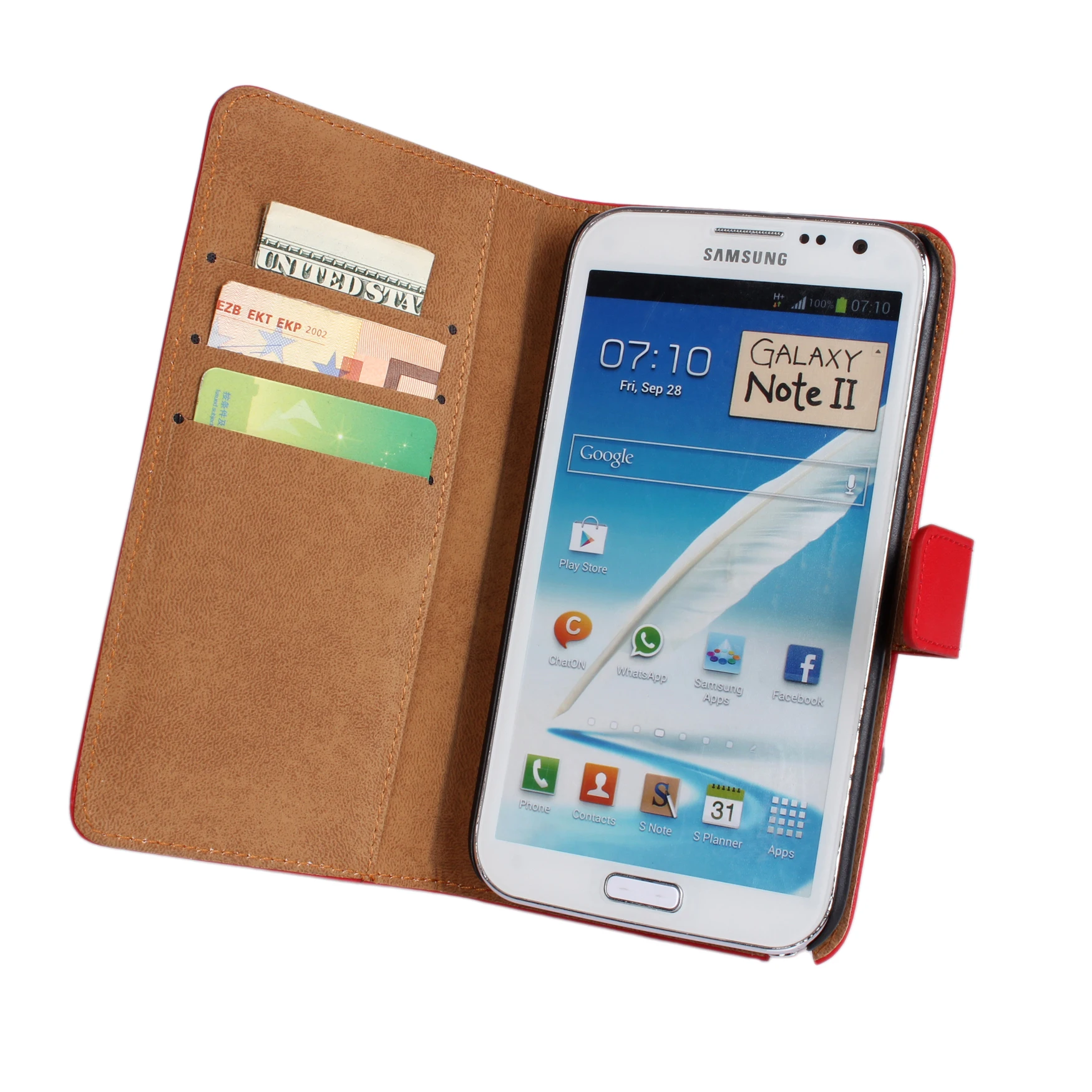 Кожаный чехол премиум-класса для samsung Galaxy Note 2 Note2 N7100 N7108 N7109 N719, чехол-бумажник в стиле ретро, чехол-держатель для карт GG