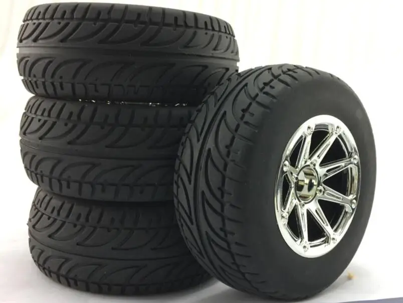 4 шт. шестигранные колеса и шины 12 мм для LOSI HPI Redcat Hobao HSP TEAM associaded SC10 короткий грубый