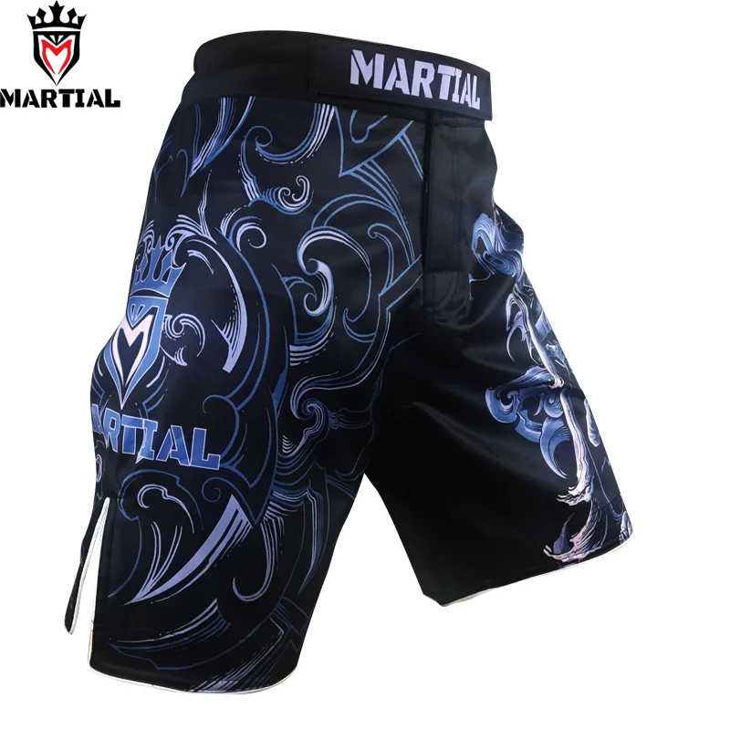 Шорты MMA с сублимационным созвездием для боевых Водолей, шорты для фитнеса, черные шорты mma для кикбоксинга