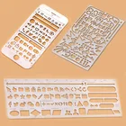 1 шт. креативный чехол для телефона iPhone 6S6S плюс веб-интерфейс жизнь вырез трафареты для рисования металлический линейка для поделок полые Канцтовары, офисные и школьные принадлежности