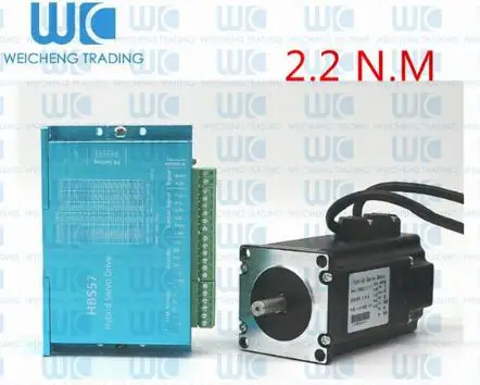 Nema23 замкнутый контур шаговый двигатель 2.0N.m 4 провода 285Oz-in D = 8 мм Nema 23 2.2Nm замкнутый контур шаговый двигатель сервопривод шаговый двигатель