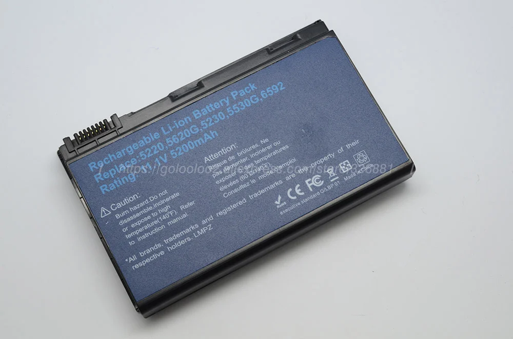 Golooloo 4400 мА/ч, Батарея для ACER Extensa 5220 5230 5620 7620 5210 5420 5610 7220 5630 для TravelMate 5720 5320 5230 5530 5710