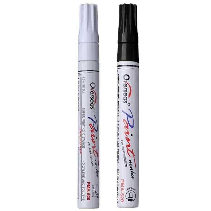 7Colors Universal Waterproof Permanent Paint Marker Pen Car Tyre Auto Tire Tread Rubber Painting Marker Graffiti Oily Marker Pen