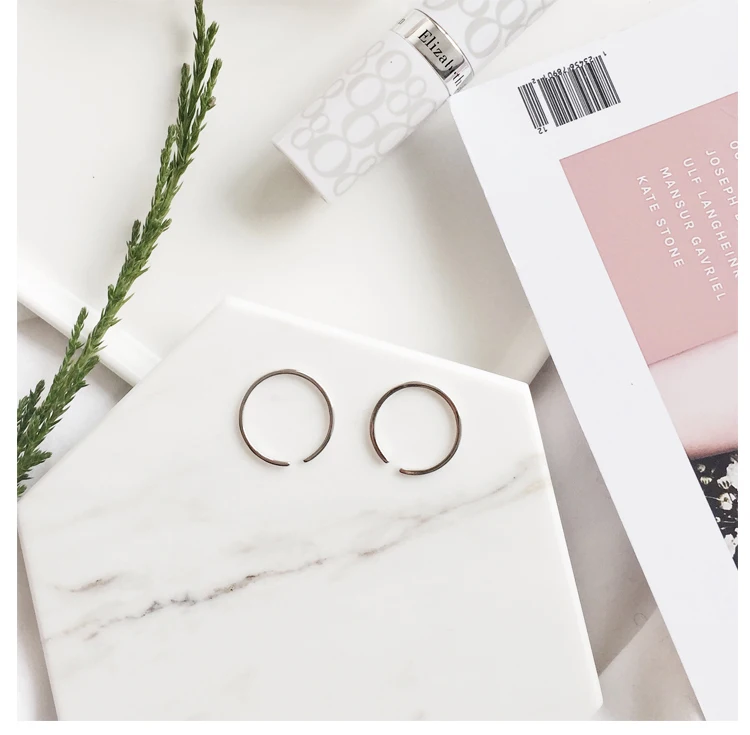 F.I.N.S Real 925 Sterling Silver Ring Minimalist Open Adjustable Ring Fashion Wedding Bands for Couples Fine Jewelry Female Ring