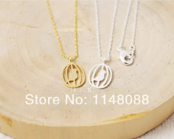 New Fashion hotting sale high quality Gold Silver unique exquisite Bird In The Cage pendant Necklace | Украшения и аксессуары