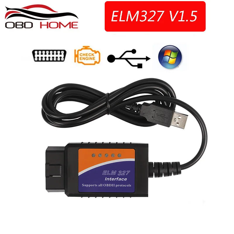 OBD2 ELM327 wifi USB/Bluetooth V1.5 автомобильный диагностический USB кабель интерфейс