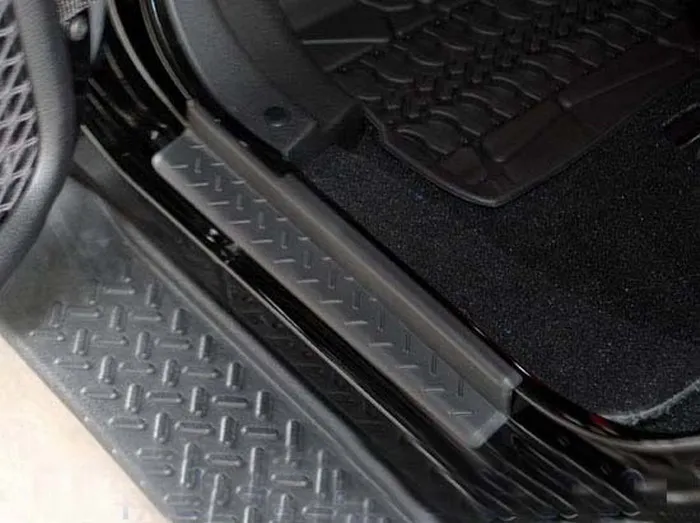 

black door sill / sills scuff plate for Jeep Wrangler JK 4 door 2007-2013