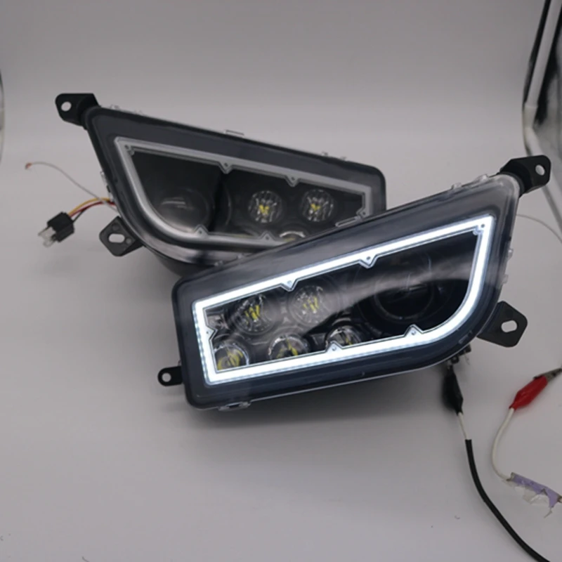 Для Polaris atv utv передние светодиодный фар с белый угол глаз для 2013-2017 RZR 1000XP общие