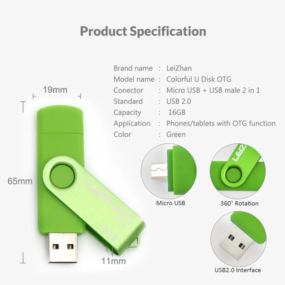 

LEIZHAN 128GB Micro USB Flash Drive 64GB Phone Memory Stick Pen Drive 32GB Android Pendrive 16GB Tablet UDisk 8GB USB Drive 4GB