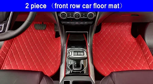 front row 2 Pcs Автомобильные коврики под заказ для Nissan Note LIVINA Rouge X-trail Altima Qashgai Sentra муранские напольные вкладыши - Название цвета: front row 2 Pcs