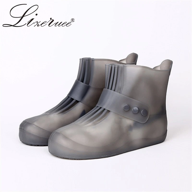 Lizeruee ПВХ водонепроницаемые чехлы для дождливой обуви многоразовые дождевые
