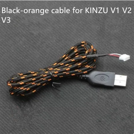 Черный 1 шт. новая мышь проводная мышь кабель для steelseries KANA V1 V2 KINZU V1 V2 V3 с свободными ножками мыши - Цвет: Черный