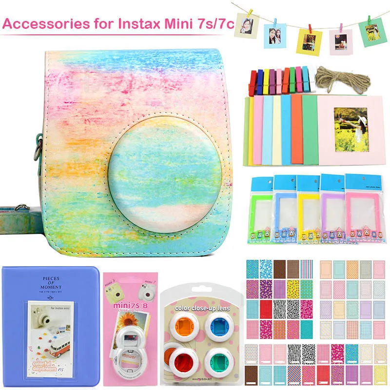 Качество Fujifilm Instax Mini 7s/7c Kit включая чехол для