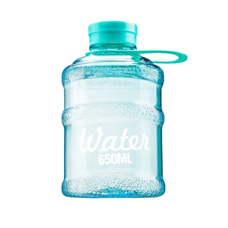 650ml blue 1000 мл портативные бутылки для воды для прогулок с ручкой Спортивная подготовка на открытом воздухе Кемпинг бег пластиковые герметичные бутылки для воды A - Цвет: 650ml blue