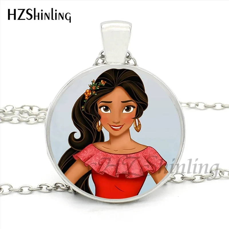 HZ1-ожерелье Elena of Avalor, художественное латам, ожерелье принцессы Елены, стеклянное круглое ожерелье s для девочек и женщин, мини-001 - Окраска металла: 3