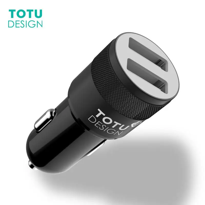 TOTU Universal Dual USB Car Charger 2.4A Fast Charging Mini Smart Auto Car-Charger Adapter For iPhone X 8 7 Plus Samsung S9 | Мобильные