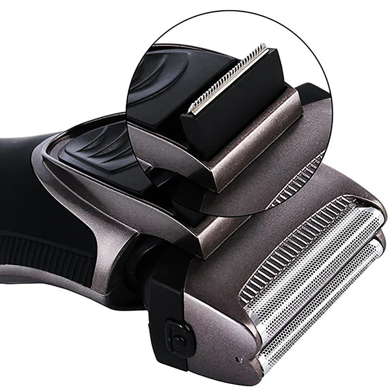 Электробритва с двумя головками для мужчин перезаряжаемый триммер бороды