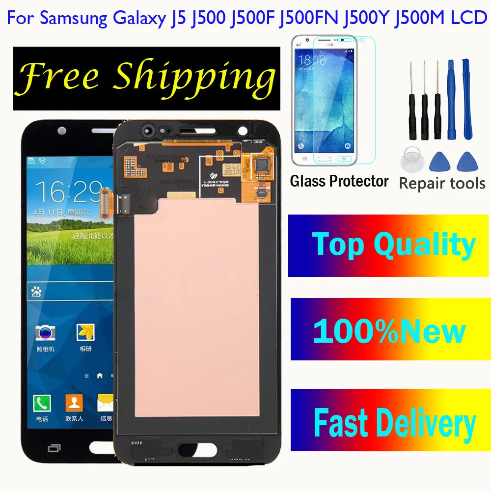 J500 LCD для Samsung Galaxy J5 j500 2015 J500F J500H J500FN J500M J500Y сенсорный экран + сенсорный экран дигитайзер Замена дисплея