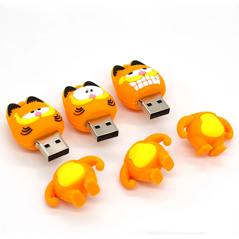 Лидер продаж мультфильм милый Кот Гарфилд флеш диск usb 2 0 хорошего качества
