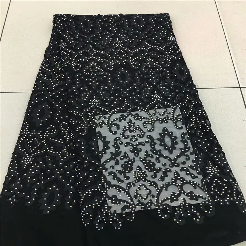 High Quality African Lace Fabric 2018 Latest 3d Flower Tulle Nigerian With Of Large Number Stones For Wedding ls60-734 | Дом и сад