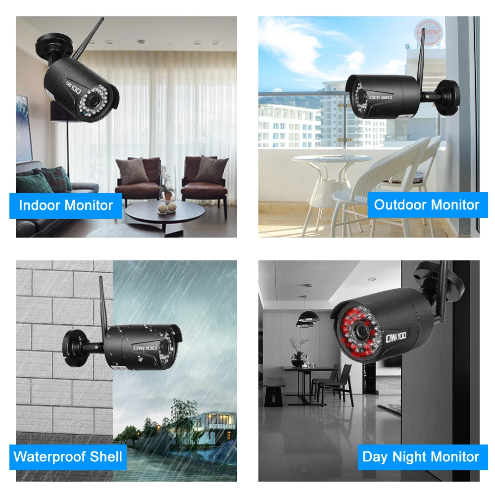 Беспроводная IP-камера OWSOO с поддержкой Wi-Fi 1080P P2P ONVIF IP66 Водонепроницаемая