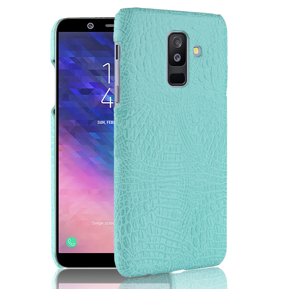 Роскошный кожаный чехол из крокодиловой кожи для Samsung Galaxy A6 Plus с узором