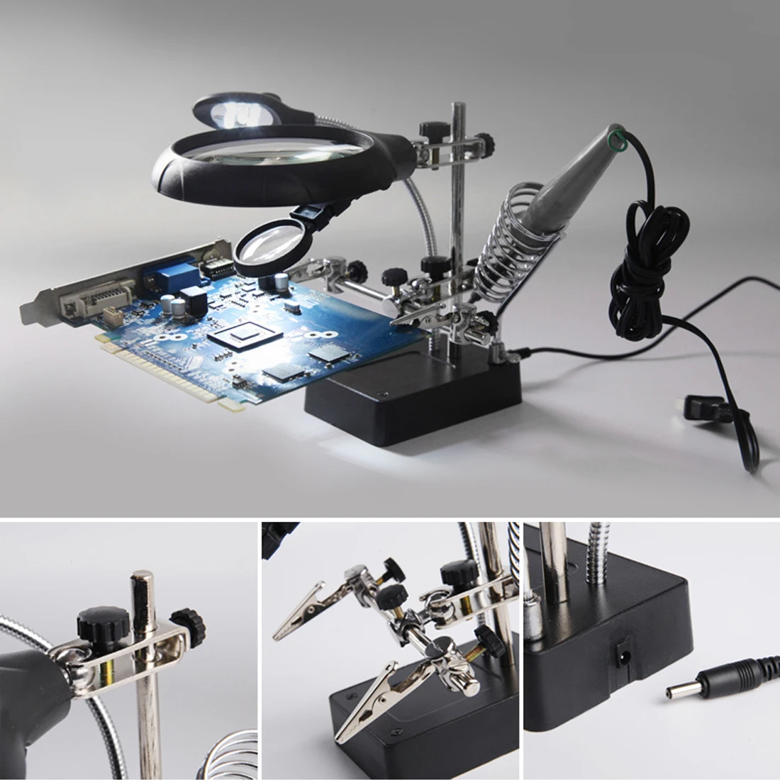 Лупа со светодиодной подсветкой увеличительное стекло 2 5x 7 10X | Инструменты