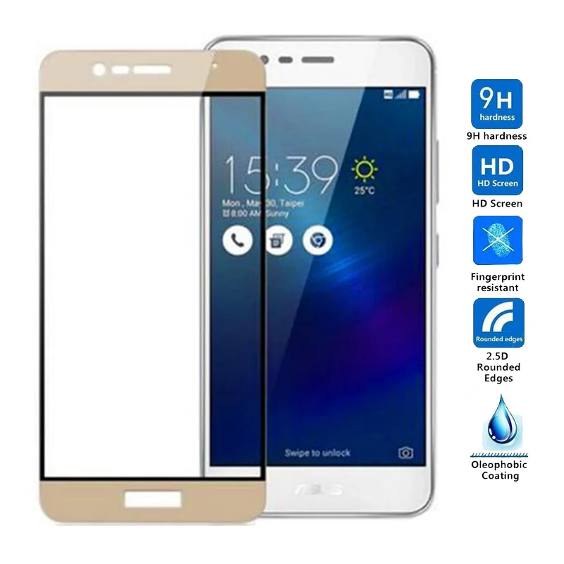 Закаленное стекло для Asus Zenfone 3 Max ZC520TL защитное с полным покрытием X008D ZC ZC520 520 520TL |