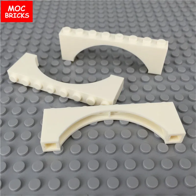 Конструктор MOC белый 10 шт./лот 1x8x2 подходит для 3308 фигурок сделай сам развивающие