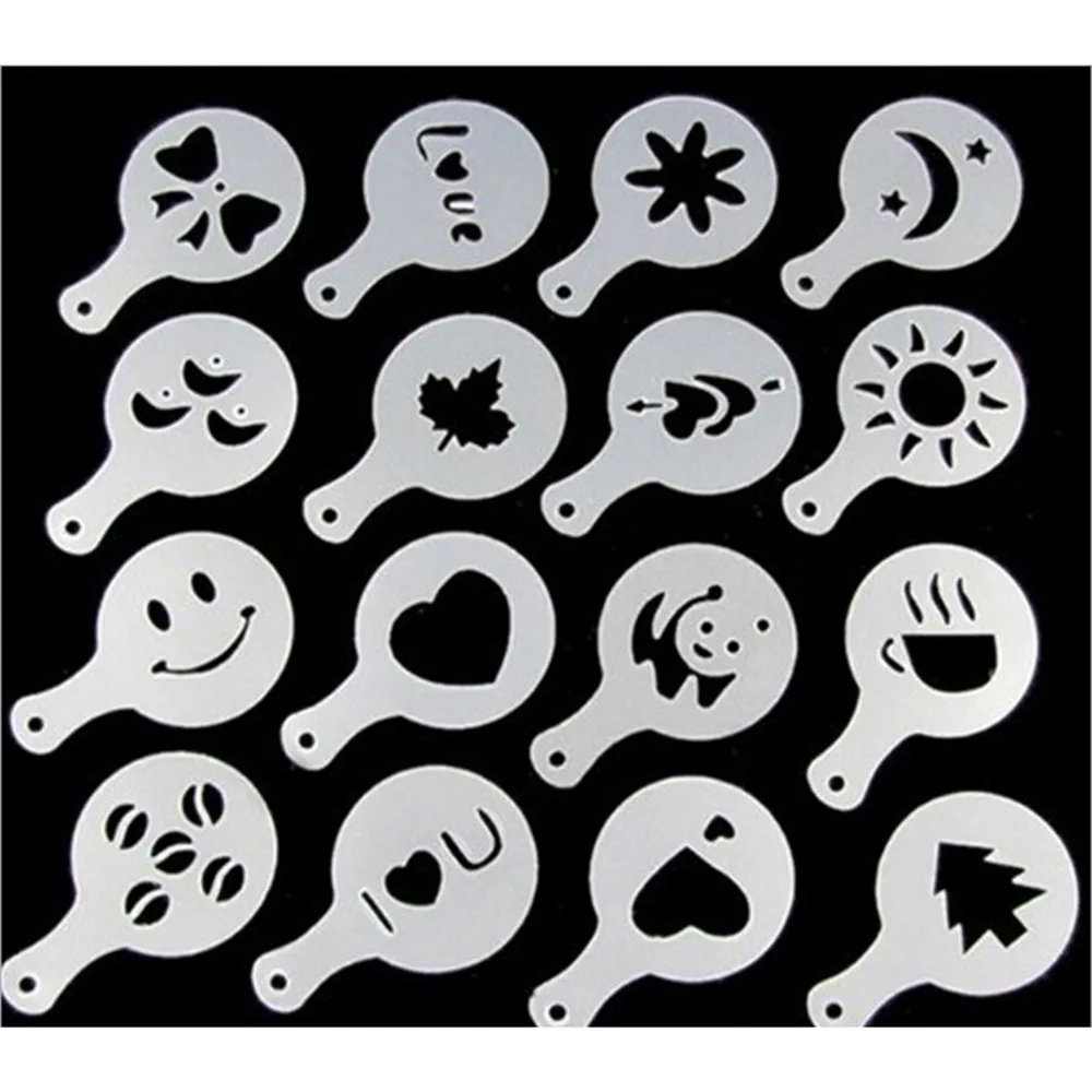 Новая Пластиковая форма для гирлянды 16 шт. модная кофейная печатная модель