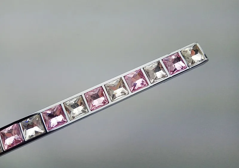 Кристалл стекло Diamond розовый ручка мебель раздвижные двери ящика Шкаф Кухонные шкафы комод ручка нажимно-отжимная ручка