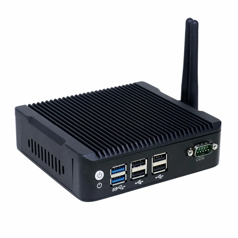 Hystou Мини ПК Windows 10 Intel NUC N3160 безвентиляторный блок компьютер 2 Lan HDMI 4 K HTPC tv КОРПУС Nano