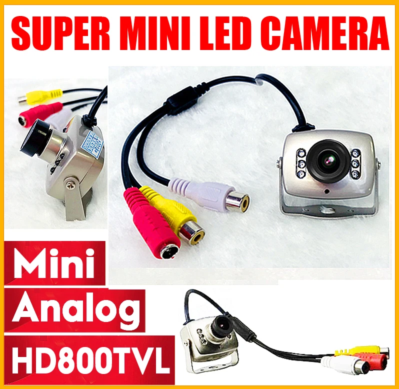 

Mini HD 1/4cmos 700TVL Surveillance Home INDOOR Audio MIC Cctv Camera 6led Infrared Night Vision small Metal Analog Color Video