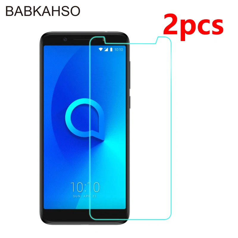 Закаленное стекло 9H 2 шт. для Alcatel 3X 2.5D Премиум Защитная пленка 5058A 5058I 5058J 5058T