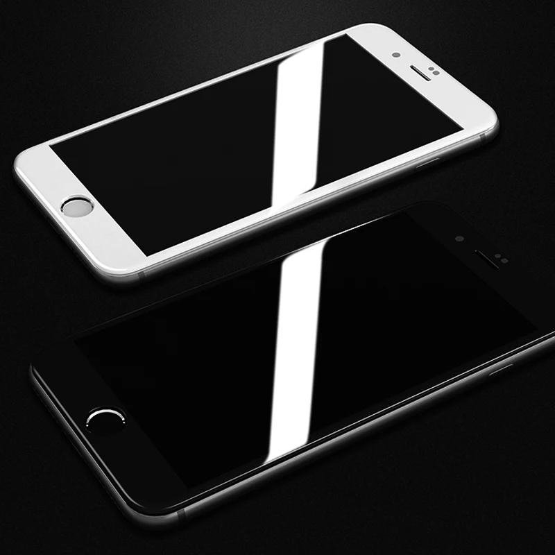 5D закаленное стекло с полным покрытием для iPhone 7 iphone Защитное 6 6s 8 Plus пленка из