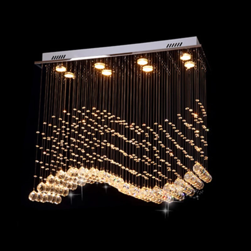Современные роскошные Светодиодные хрустальные люстры K9 освещение для