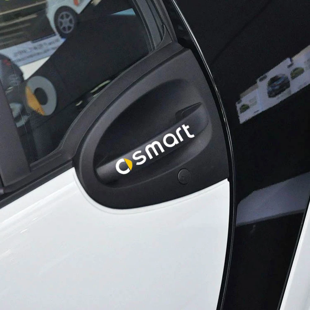 

2 X светоотражающие наклейки на дверную ручку автомобиля и наклейки для Smart Fortwo Forfour