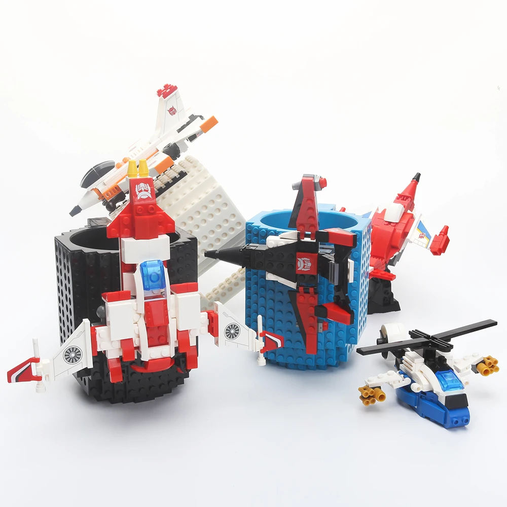 1 шт. 12 унций сборка-на кирпичной кружке Lego Тип строительные блоки кофейная чашка