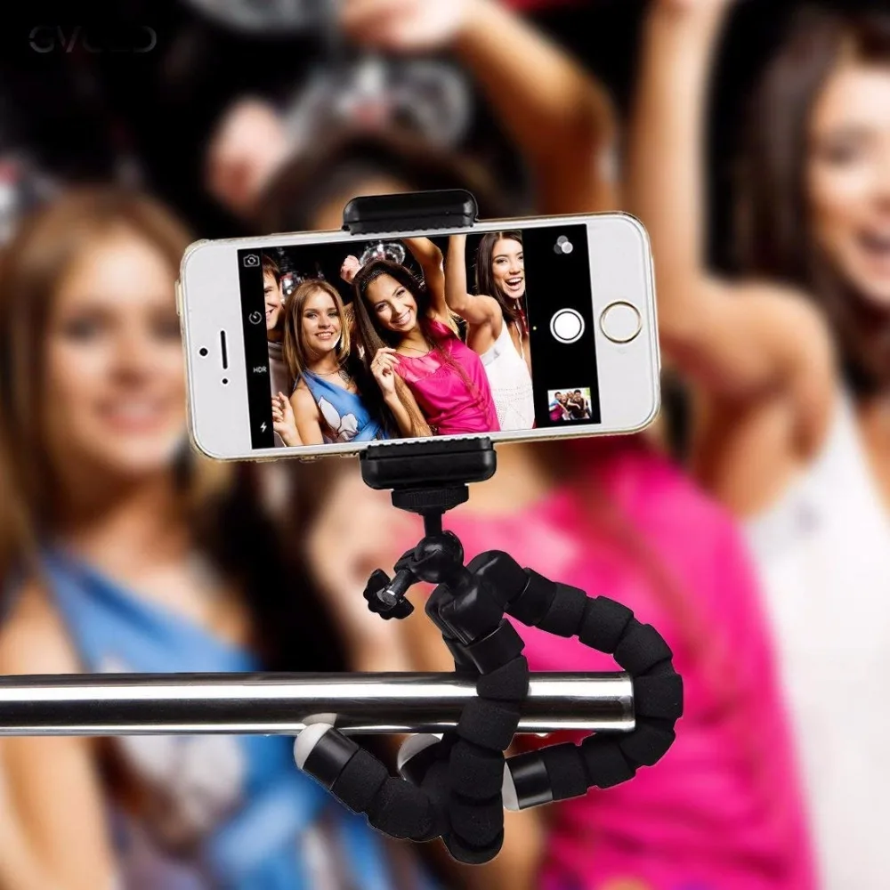 Duszake I9 Mini Tripod For Camera Smartphone Phone Flexible iPhone Samsung Xiaomi Huawei Mobile | Электроника